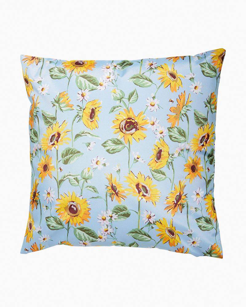 Coastal Decorations - Throw Pillow With Sunflowers